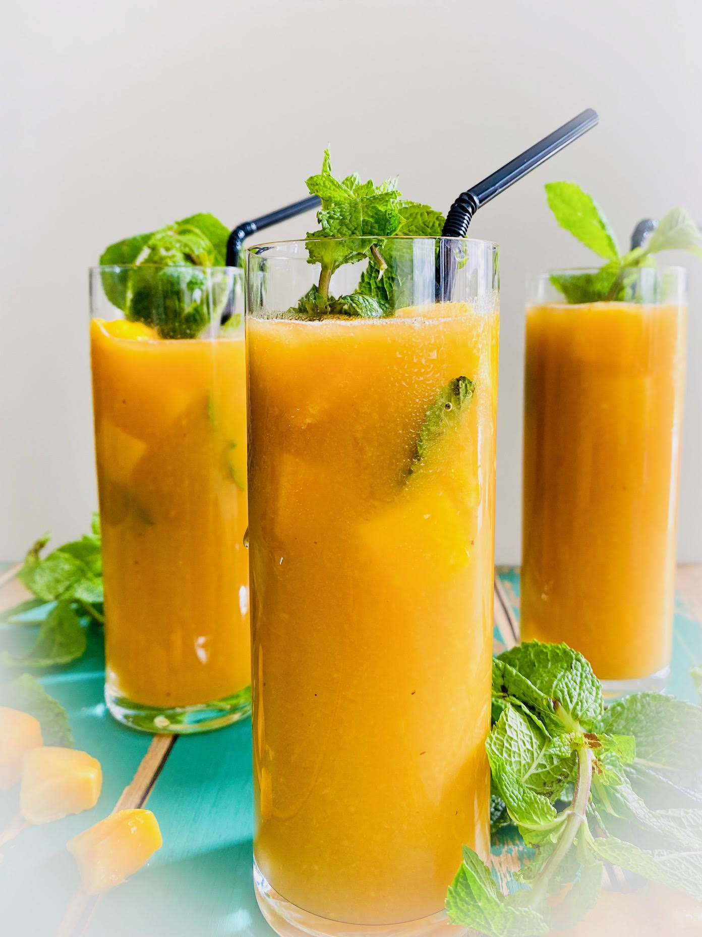 Trilogie, recette autour de la mangue Cocktail de mangue (3) O